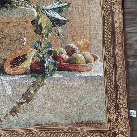 Frut and floral tapestry art - Picture 4 of 15